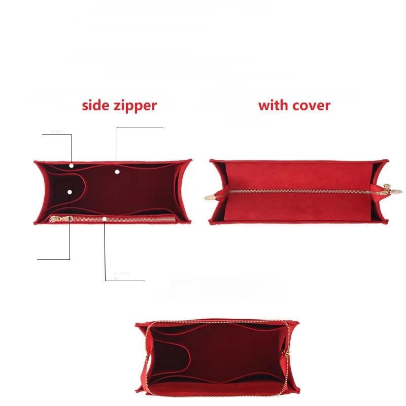 Makeup Bag For Lv On The Go BB PM MM GM Tote Bag Organizer Insert