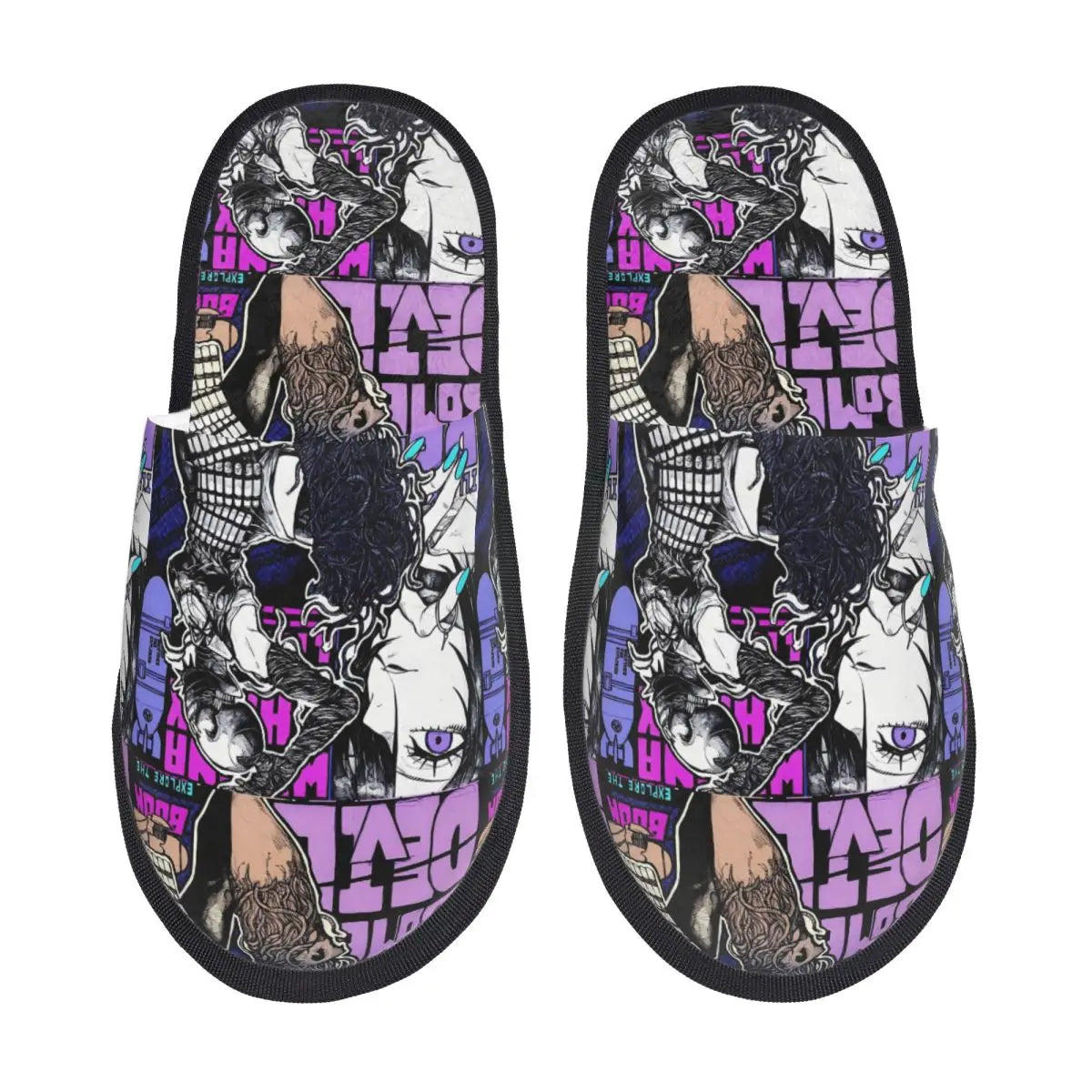 Chainsaw Man Reze House Slippers Living Room Anime Manga Soft Memory Foam Slippers Non Slip