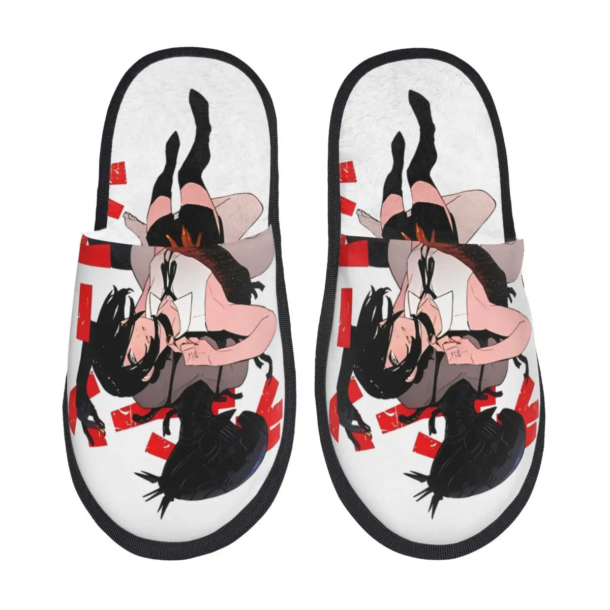 Chainsaw Man Reze House Slippers Living Room Anime Manga Soft Memory Foam Slippers Non Slip