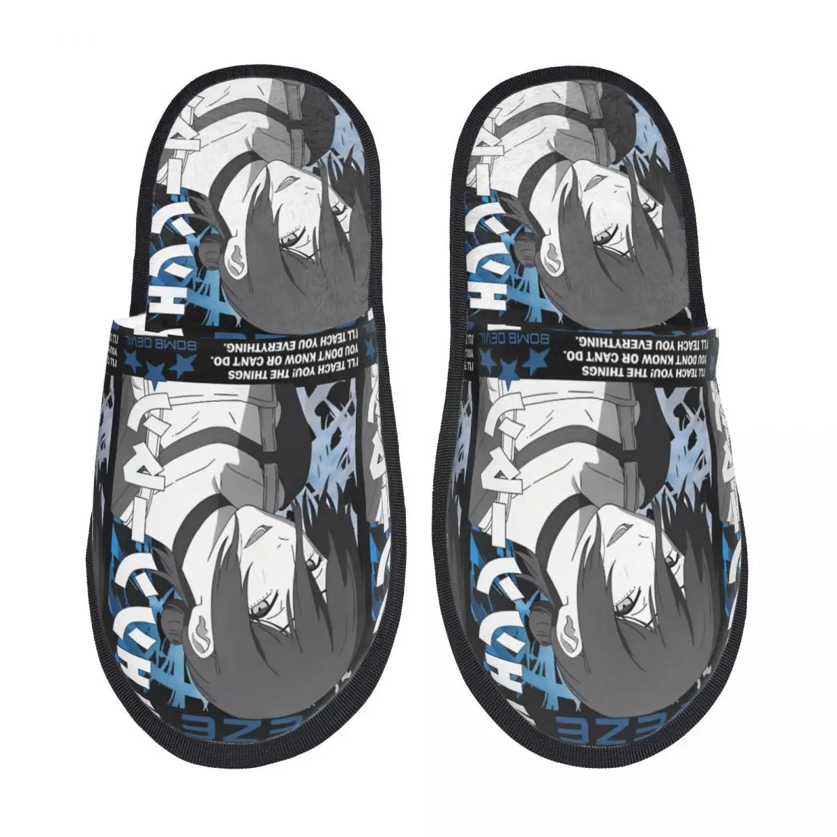 Chainsaw Man Reze House Slippers Living Room Anime Manga Soft Memory Foam Slippers Non Slip