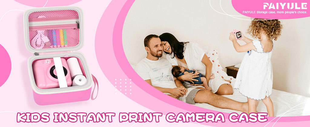 Kids Instant Print Camera Case Portable Storage Bag Toddler Digital Camera Print Paper Organizer Compatible With Most Brands