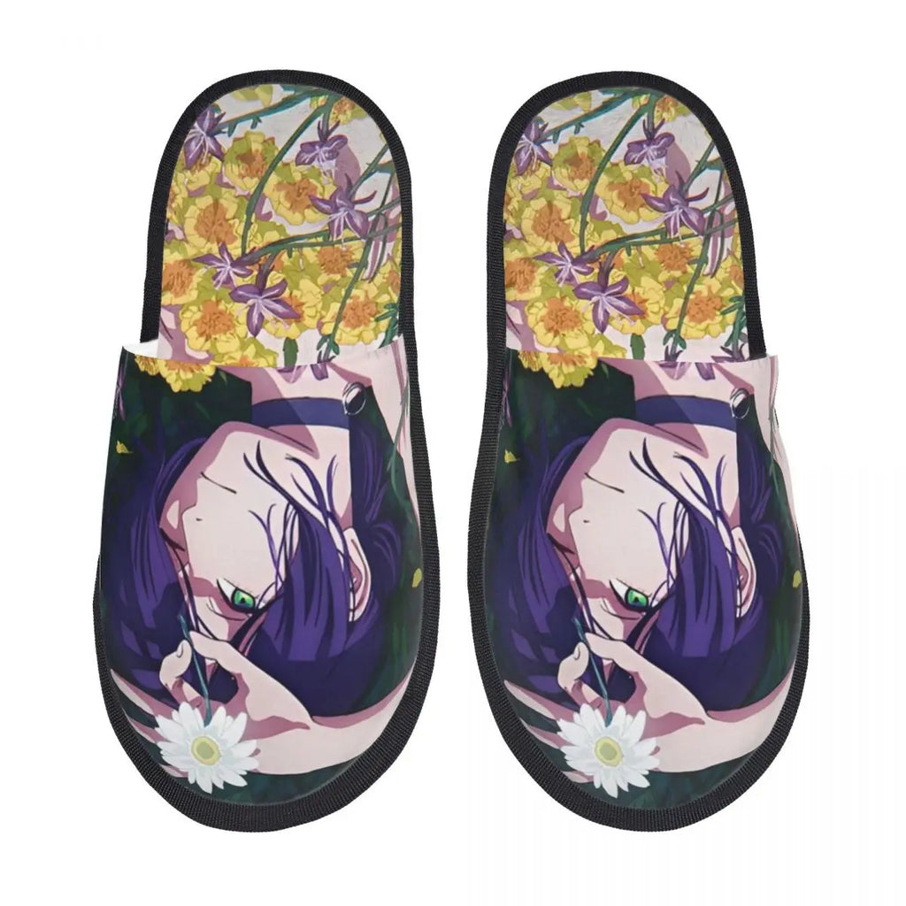 Chainsaw Man Reze House Slippers Living Room Anime Manga Soft Memory Foam Slippers Non Slip