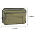 Men Canvas Mobile Phone Purse Mini Coin Small Square Belt Bags Multi-Compartment Fanny Wallet Pouch Man Pocket Design Waist Pack