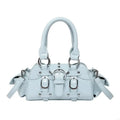 All-Matching Shoulder Bag for Woman Top Handle Bag Punk Styles Crossbody Bag Trendy Handbag PU Leather Bag
