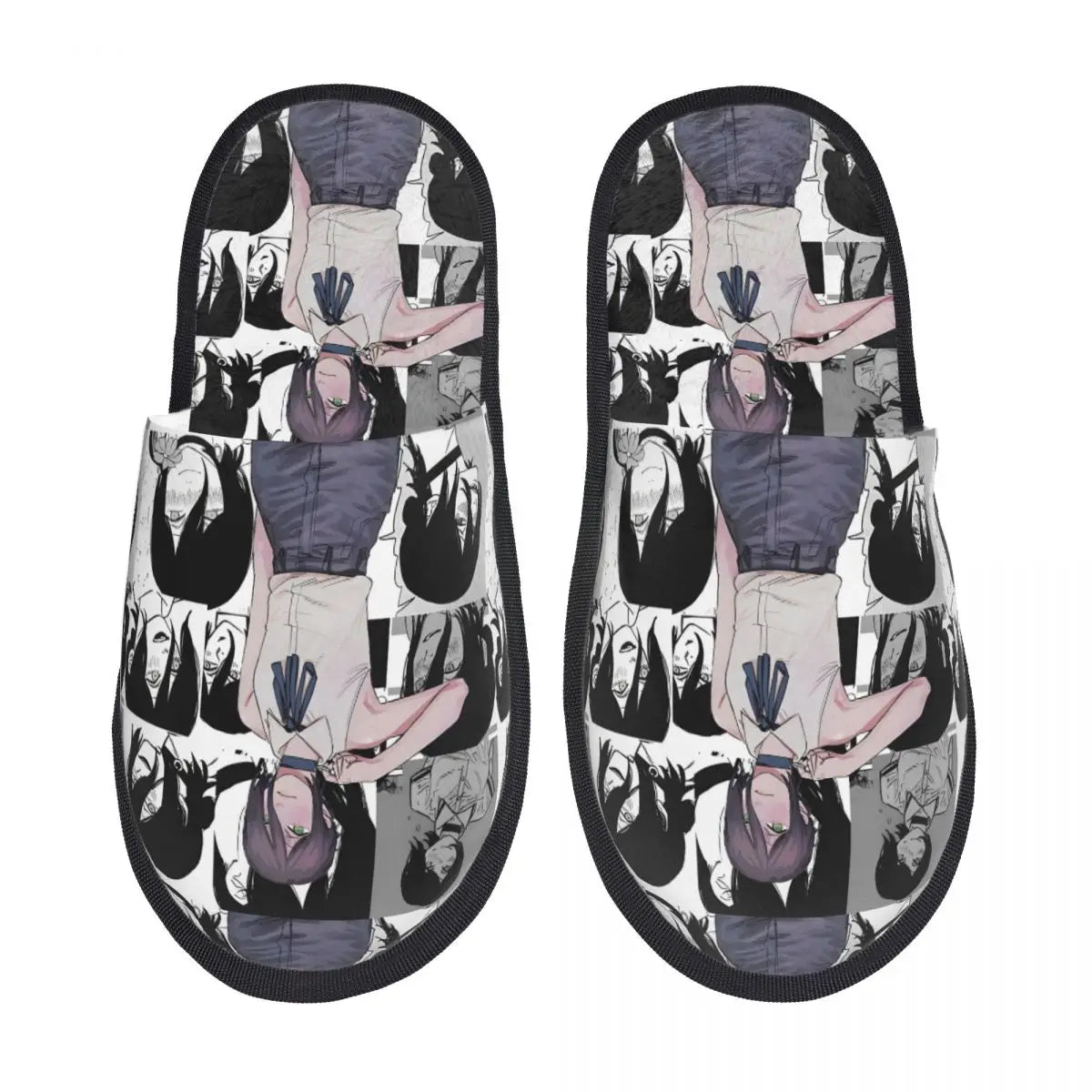 Chainsaw Man Reze House Slippers Living Room Anime Manga Soft Memory Foam Slippers Non Slip