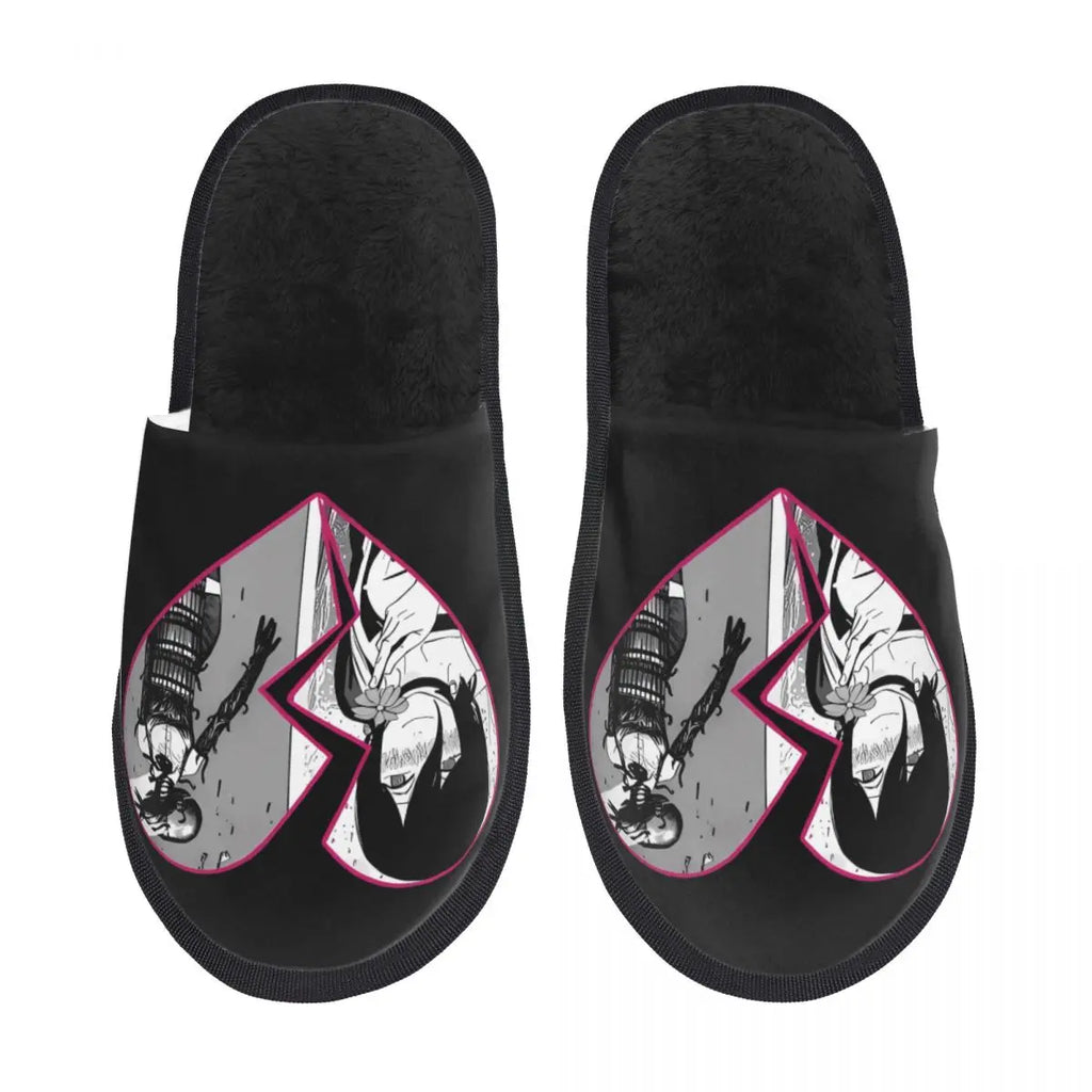 Chainsaw Man Reze House Slippers Living Room Anime Manga Soft Memory Foam Slippers Non Slip