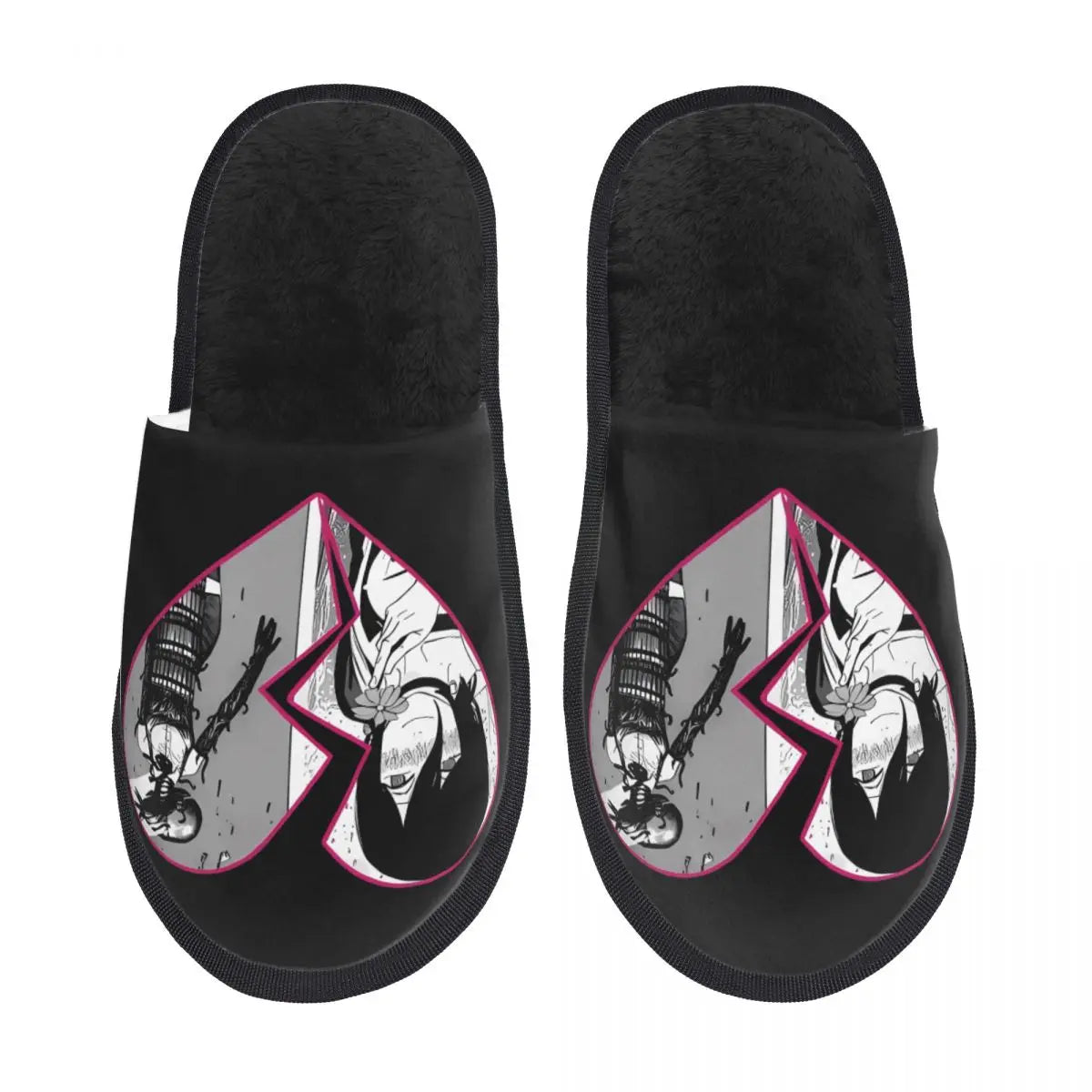 Chainsaw Man Reze House Slippers Living Room Anime Manga Soft Memory Foam Slippers Non Slip