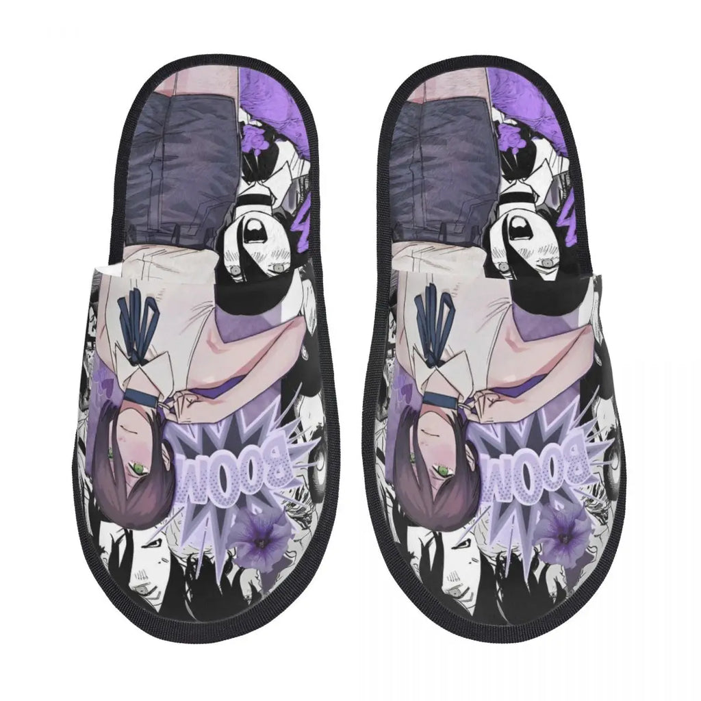Chainsaw Man Reze House Slippers Living Room Anime Manga Soft Memory Foam Slippers Non Slip