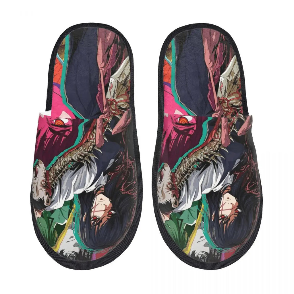 Chainsaw Man Reze House Slippers Living Room Anime Manga Soft Memory Foam Slippers Non Slip