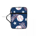 Bible Cover Carrying Book Case Church Bag Baseball Stars Bible Protective with Handle Zipper Pocket Tablet Handbag