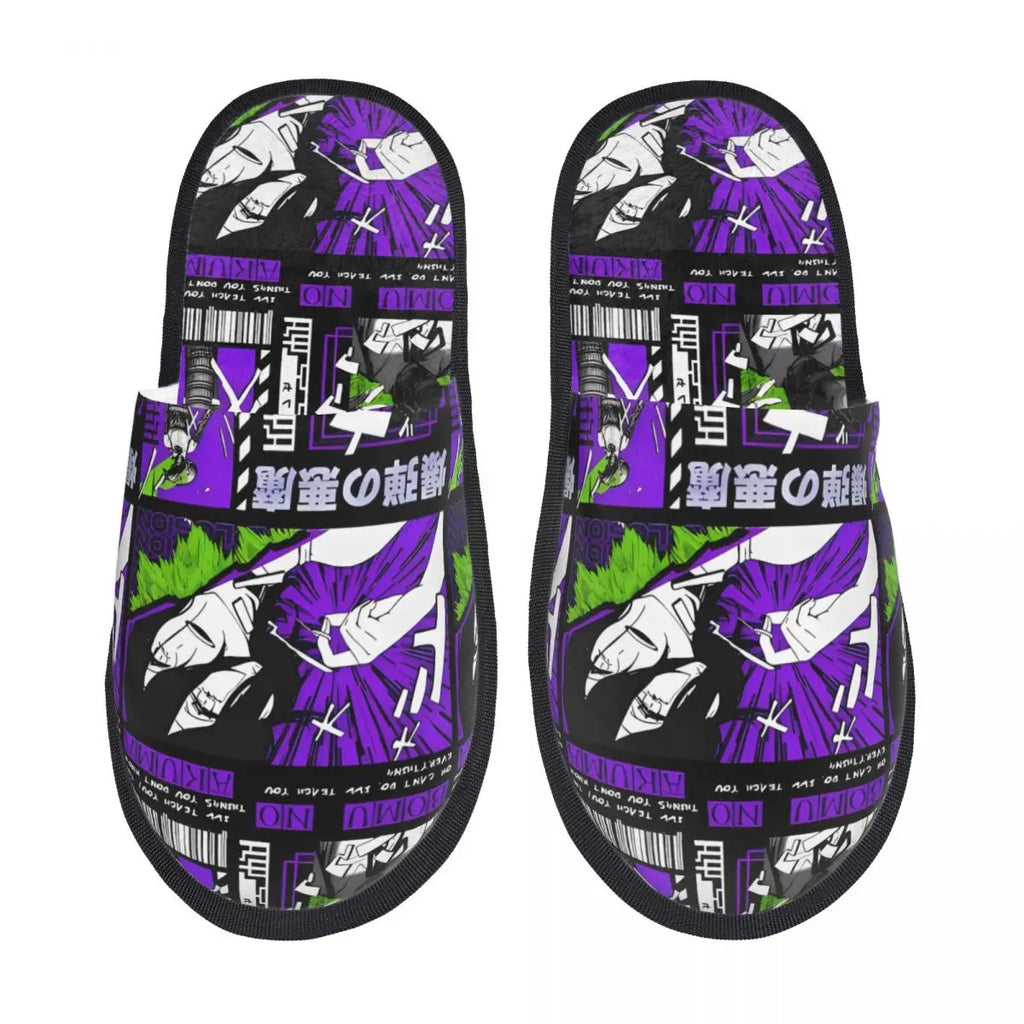 Chainsaw Man Reze House Slippers Living Room Anime Manga Soft Memory Foam Slippers Non Slip