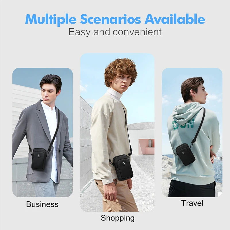 OIWAS Men Shoulder Bag Crossbody Bags Waist Bag Phone Bag Husband Wallet For Male Messenger Bag Mini Men's Purse Man Handbag