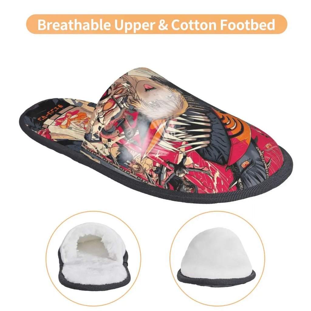Chainsaw Man Reze House Slippers Living Room Anime Manga Soft Memory Foam Slippers Non Slip