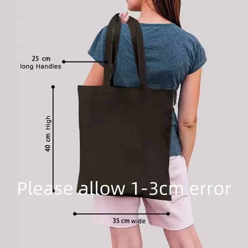 Eco-Friendly Black How You Doing Friends TV Tote Bag Canvas Shoulder Bag for Women Trendy TV Show-Themed Handbag for Girls