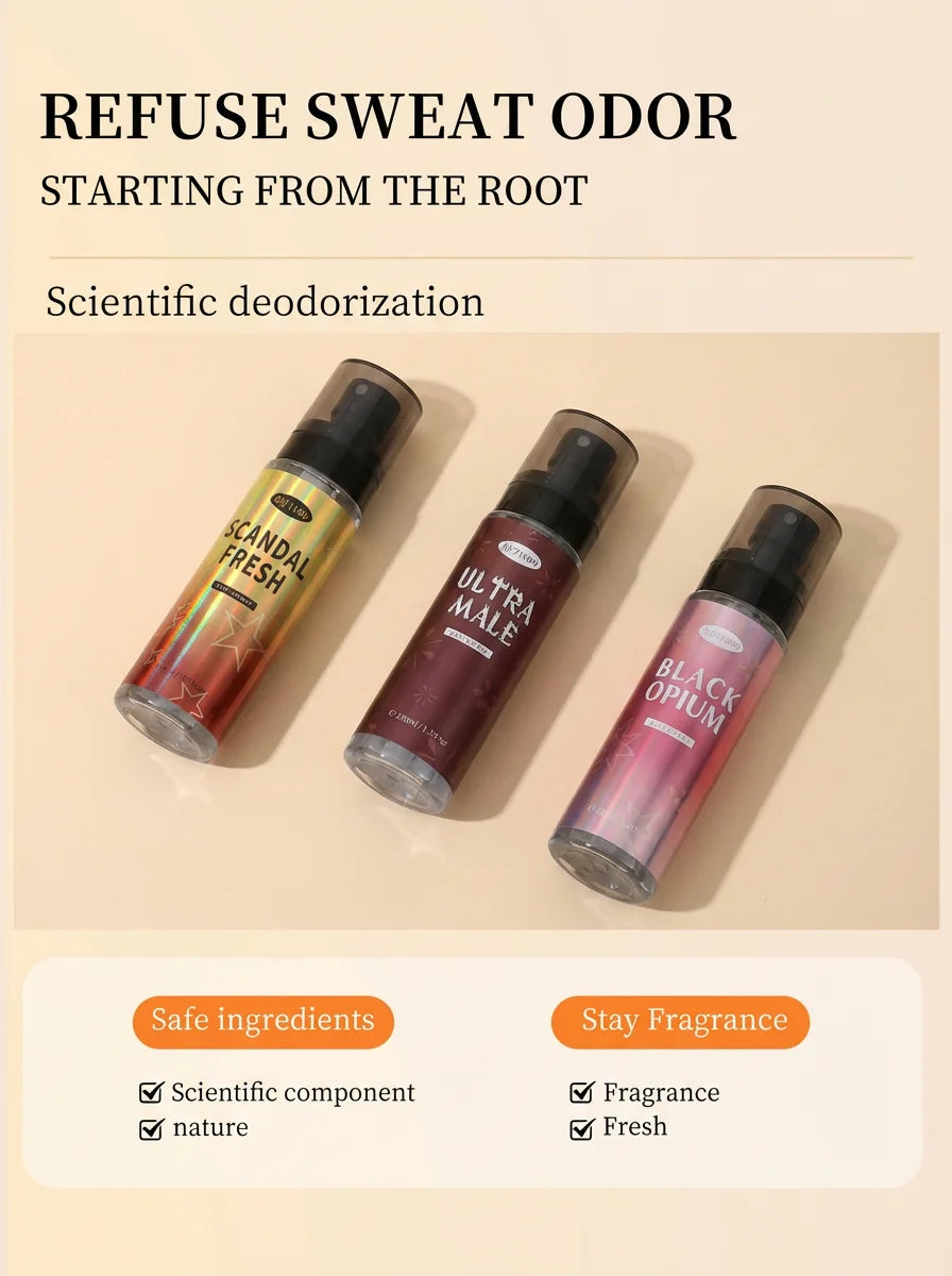 Long-Lasting Body Fragrance Spray – Effectively Controls Odor Body Mist Suitable For Both Men And Women Convenient And Portable