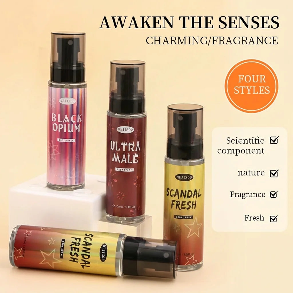 Long-Lasting Body Fragrance Spray – Effectively Controls Odor Body Mist Suitable For Both Men And Women Convenient And Portable