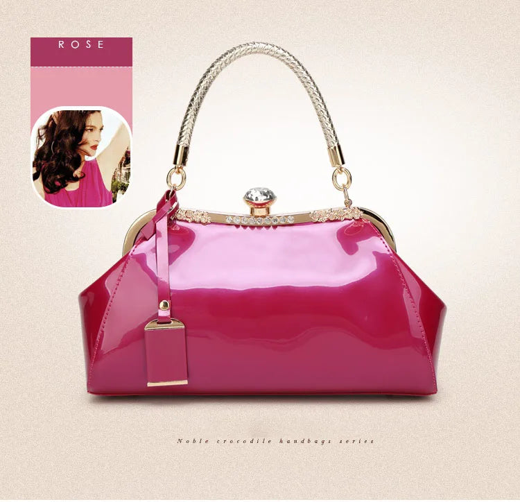 Evening Bags Patent Leather Women Handbags Fashion Women'S Shoulder Bags Ladies Clutchs Wedding Party Bags bolsa feminina