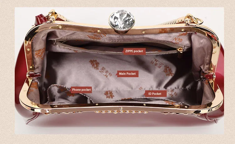 Evening Bags Patent Leather Women Handbags Fashion Women'S Shoulder Bags Ladies Clutchs Wedding Party Bags bolsa feminina