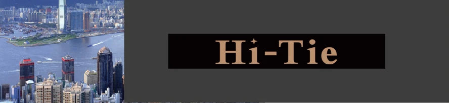 2023 New Gift Tie for Men Novelty Brown Solid Fashion Brand Wedding Party Necktie Handky Cufflinks Wholesale Hi-Tie Designer