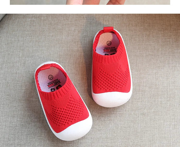 Kid Baby First Walkers Shoes Breathable Infant Toddler Shoes Girls Boy Casual Mesh Shoes Soft Bottom Comfortable Non-slip Shoes