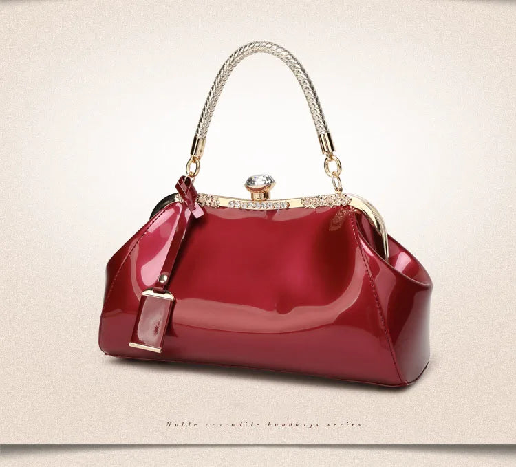 Evening Bags Patent Leather Women Handbags Fashion Women'S Shoulder Bags Ladies Clutchs Wedding Party Bags bolsa feminina