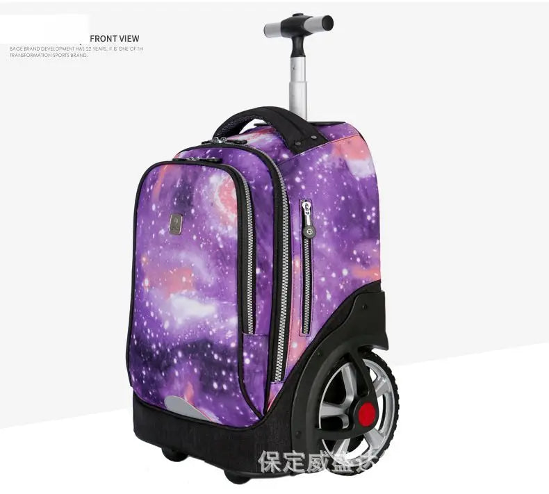 large wheels School Rolling Bags for teenagers travel trolley bags for Children wheeled bag bags for travel rolling bag wheels