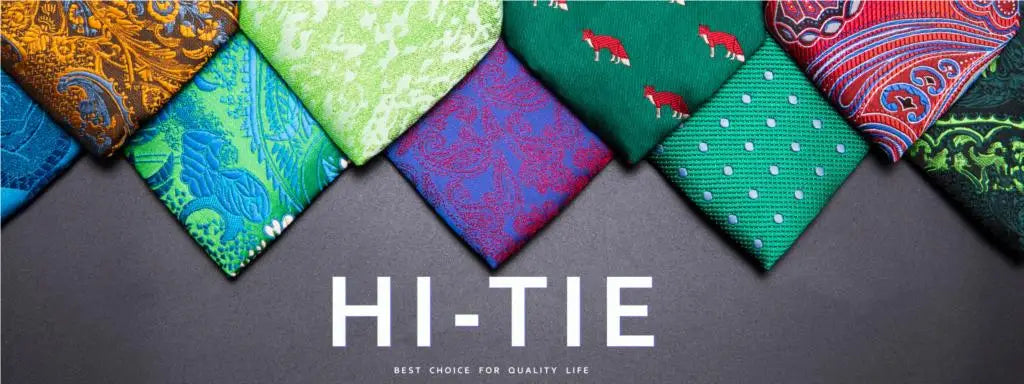 2023 New Gift Tie for Men Novelty Brown Solid Fashion Brand Wedding Party Necktie Handky Cufflinks Wholesale Hi-Tie Designer