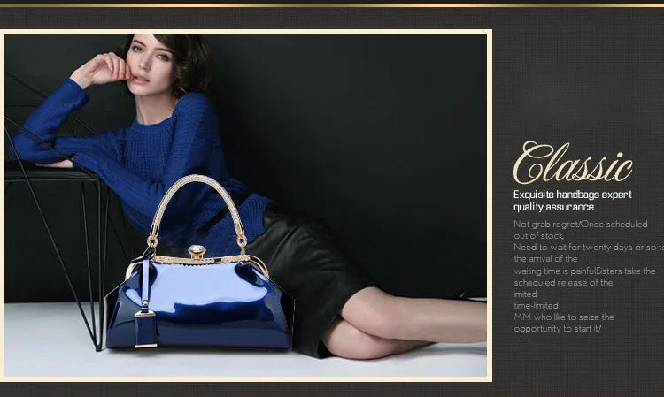 Evening Bags Patent Leather Women Handbags Fashion Women'S Shoulder Bags Ladies Clutchs Wedding Party Bags bolsa feminina