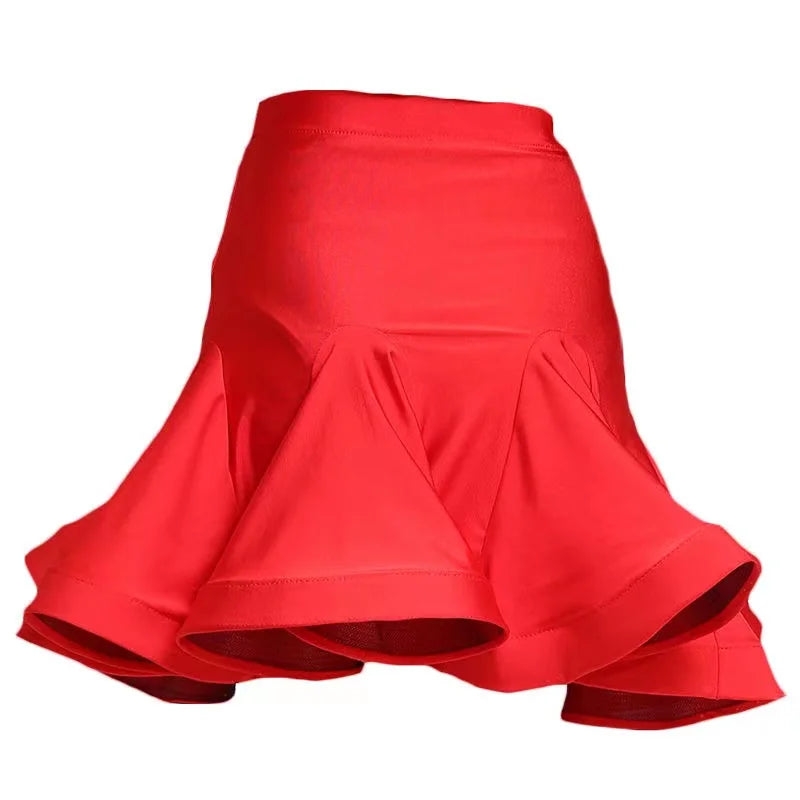 New Woman Latin Dance Skirt Fishbone Tango Costume Training Dress Performance Wears Sexy Rumba Samba Dance Skirt for Women Dress