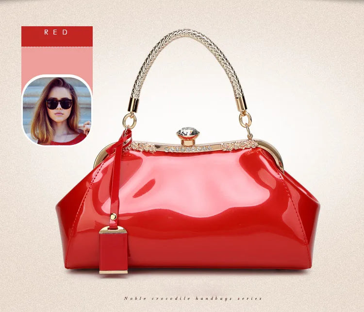 Evening Bags Patent Leather Women Handbags Fashion Women'S Shoulder Bags Ladies Clutchs Wedding Party Bags bolsa feminina