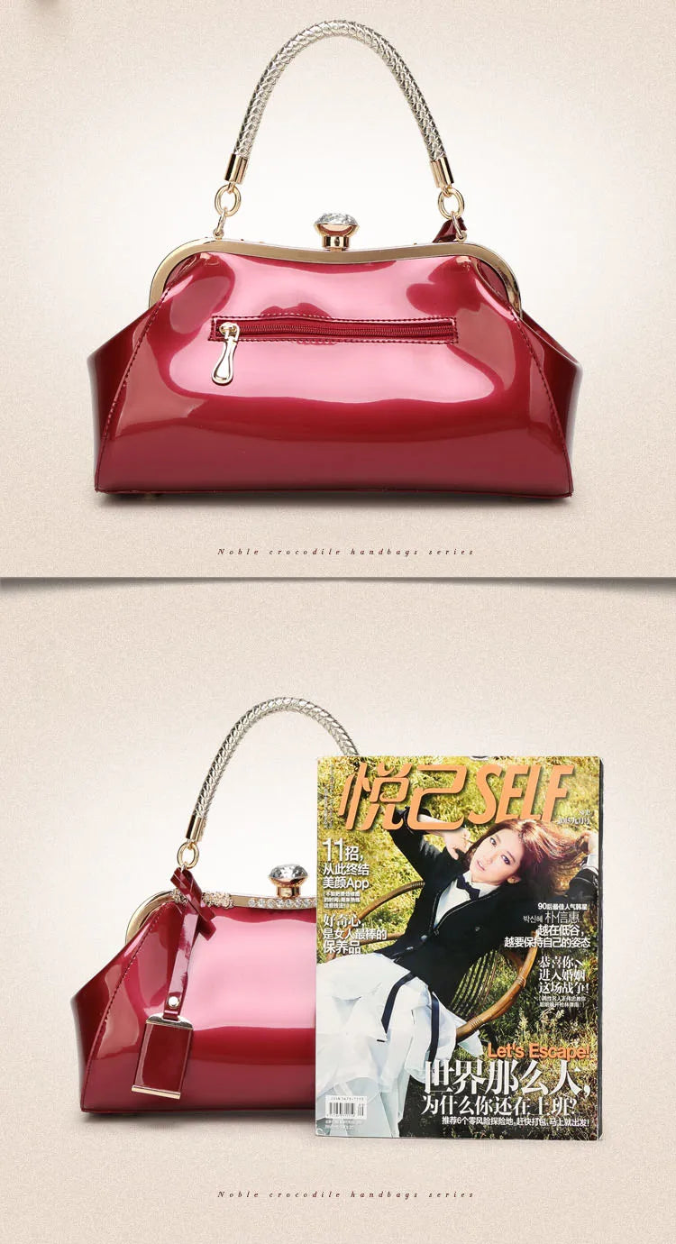 Evening Bags Patent Leather Women Handbags Fashion Women'S Shoulder Bags Ladies Clutchs Wedding Party Bags bolsa feminina