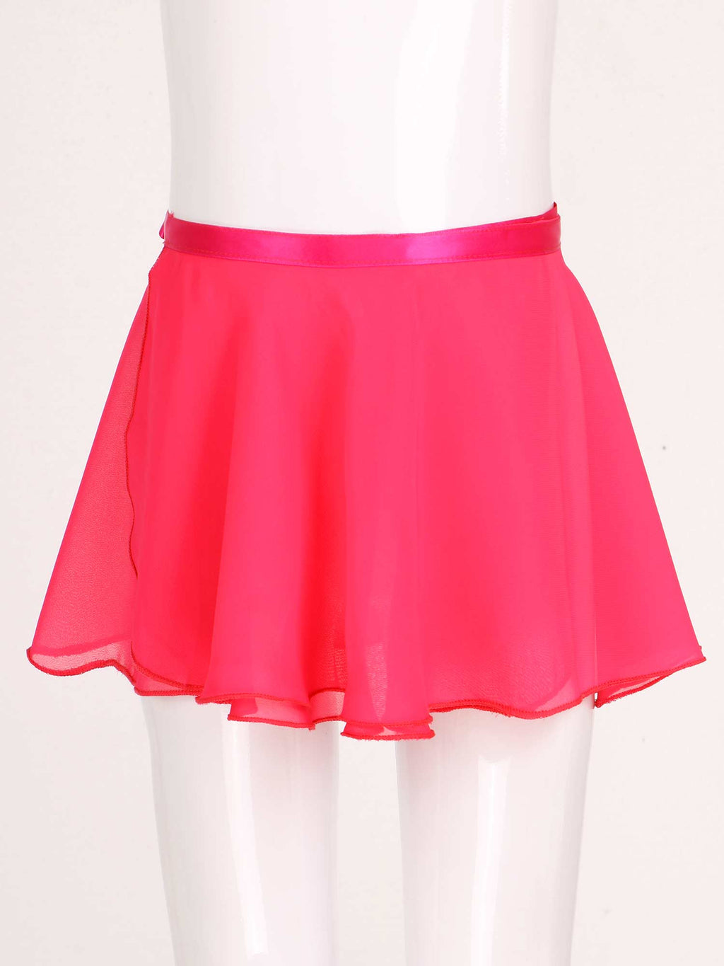 Kids Girls Ballet Skirt Dance Basic Classic Chiffon Mini Pull-On Wrap Skirt Ballerina Costume Dance Gymnastics Leotard Skirts