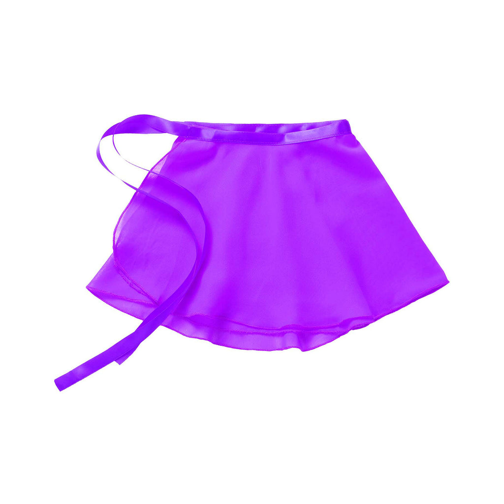 Kids Girls Ballet Skirt Dance Basic Classic Chiffon Mini Pull-On Wrap Skirt Ballerina Costume Dance Gymnastics Leotard Skirts