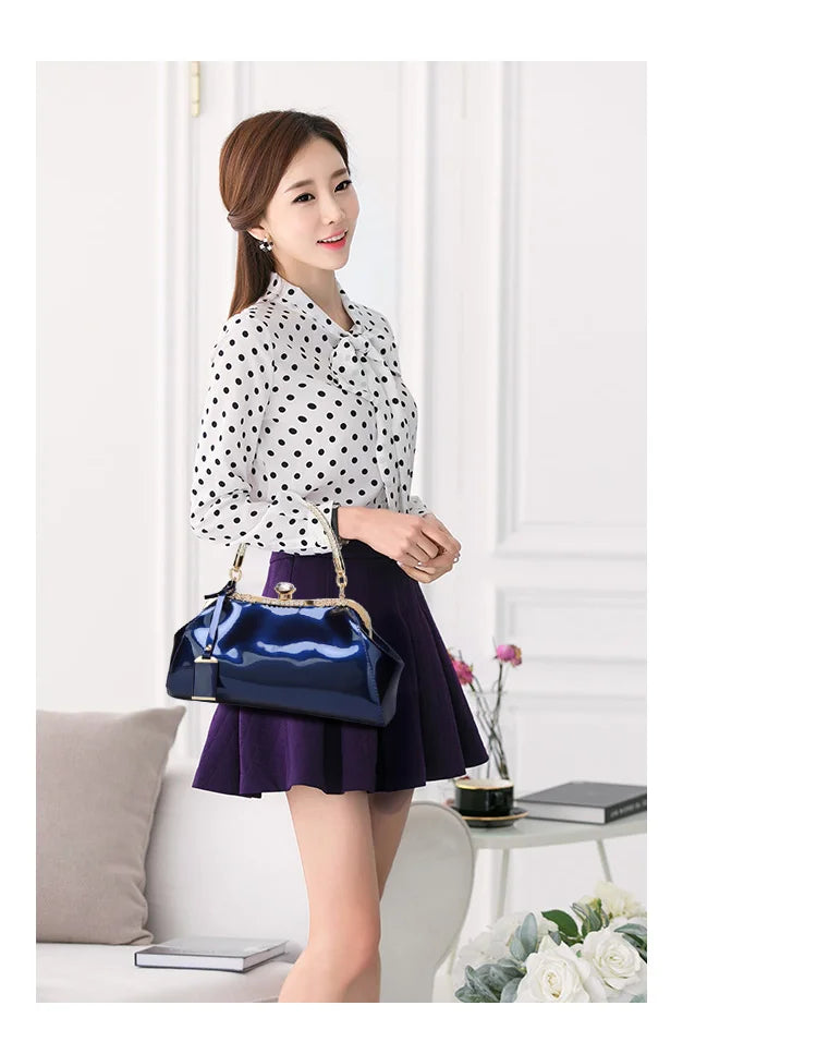 Evening Bags Patent Leather Women Handbags Fashion Women'S Shoulder Bags Ladies Clutchs Wedding Party Bags bolsa feminina