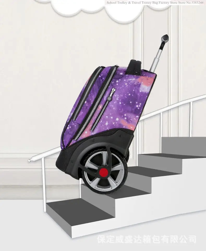 large wheels School Rolling Bags for teenagers travel trolley bags for Children wheeled bag bags for travel rolling bag wheels