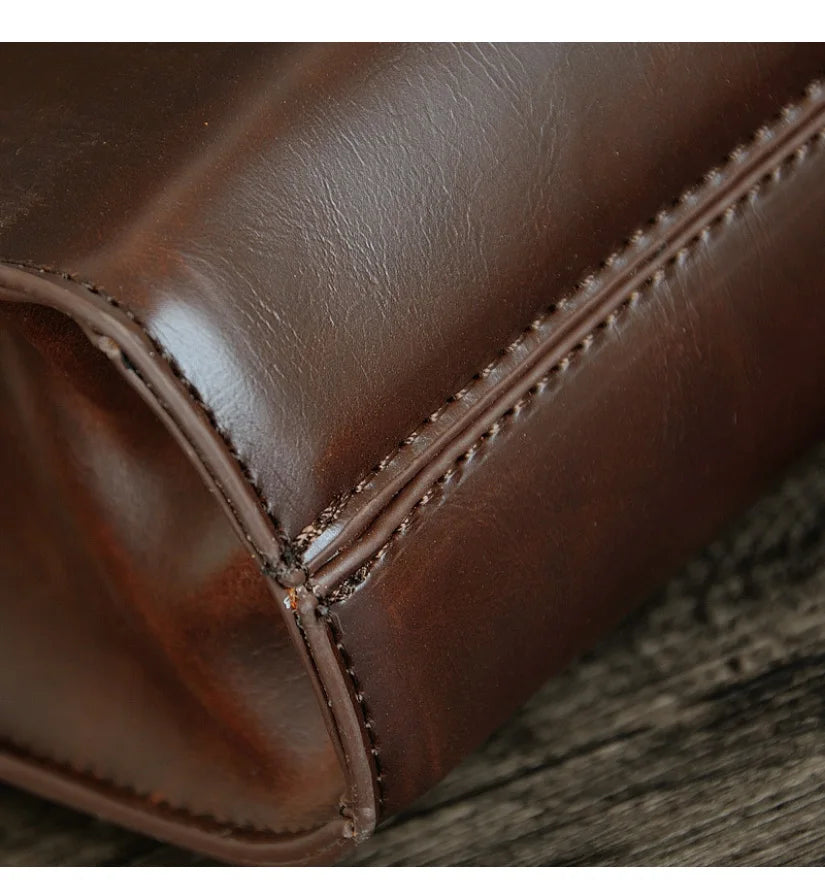 Business Briefcase Men Travel Portable Handbag Solid Casual Leather Messenger Crossbody Bag Male Big Office Laptop Bag XA219C