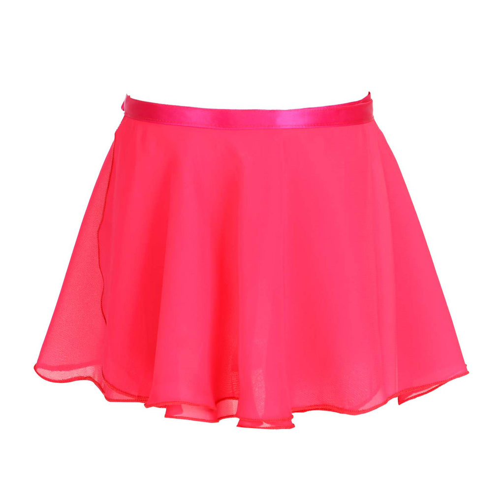 Kids Girls Ballet Skirt Dance Basic Classic Chiffon Mini Pull-On Wrap Skirt Ballerina Costume Dance Gymnastics Leotard Skirts