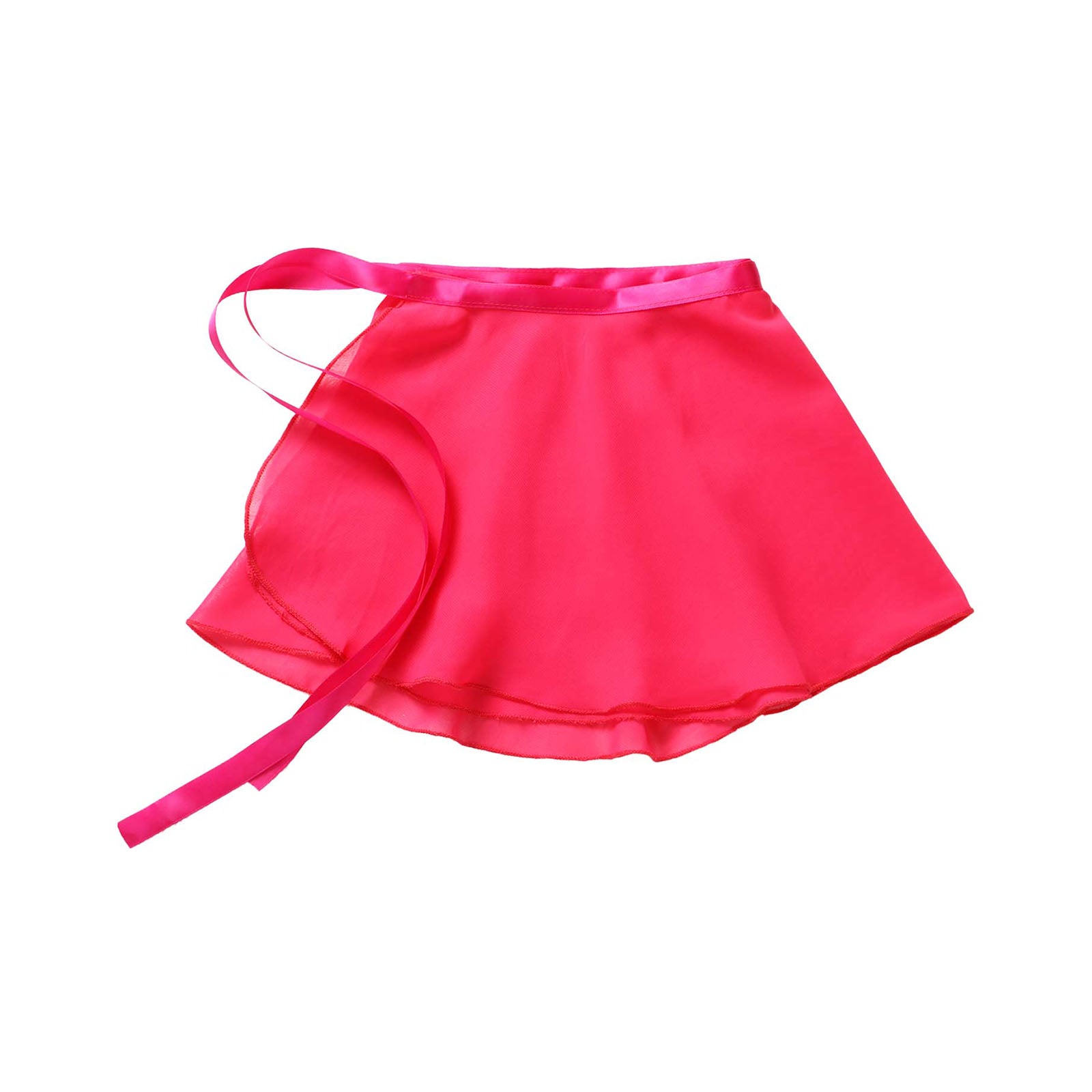 Kids Girls Ballet Skirt Dance Basic Classic Chiffon Mini Pull-On Wrap Skirt Ballerina Costume Dance Gymnastics Leotard Skirts
