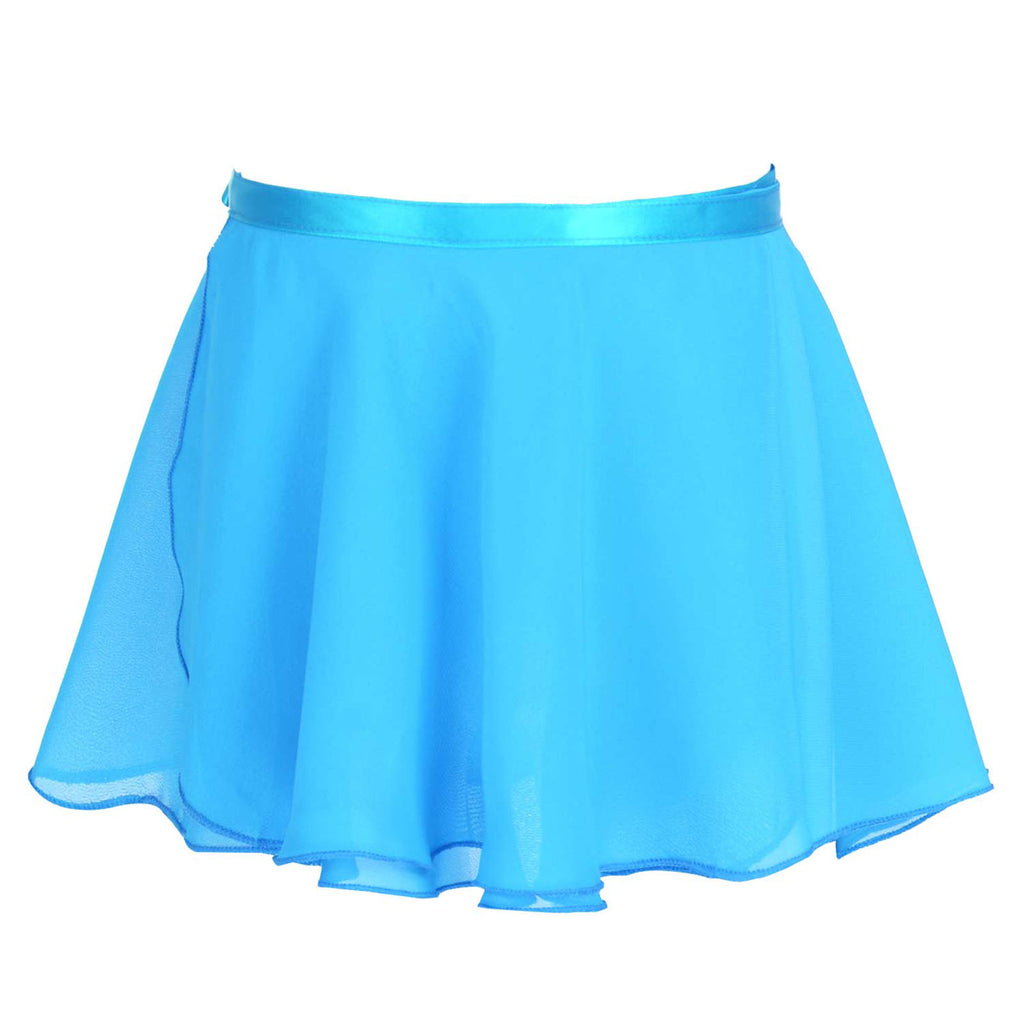 Kids Girls Ballet Skirt Dance Basic Classic Chiffon Mini Pull-On Wrap Skirt Ballerina Costume Dance Gymnastics Leotard Skirts
