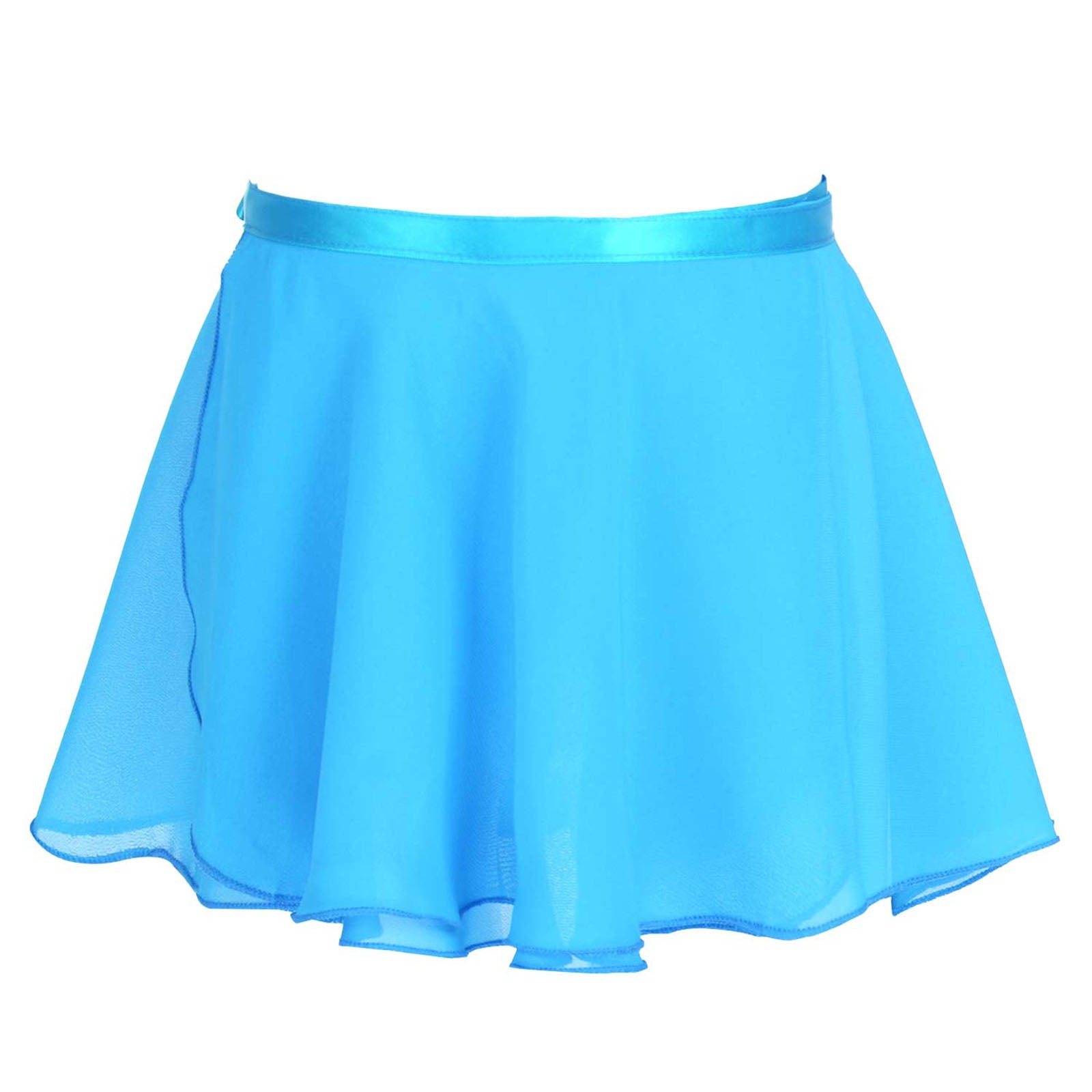 Kids Girls Ballet Skirt Dance Basic Classic Chiffon Mini Pull-On Wrap Skirt Ballerina Costume Dance Gymnastics Leotard Skirts