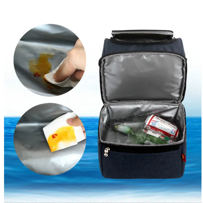 DENUONISS Thermo Lunch Bags Thermal Lunch Box For Kids Food Bag Picnic Bag Handbag Cooler Insulated Cooler Bag