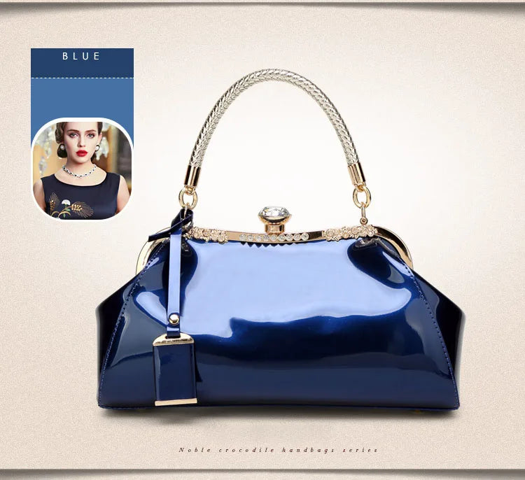Evening Bags Patent Leather Women Handbags Fashion Women'S Shoulder Bags Ladies Clutchs Wedding Party Bags bolsa feminina