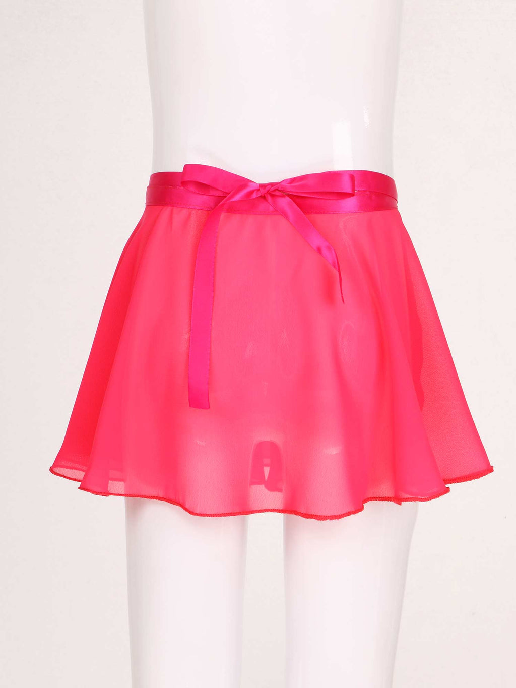 Kids Girls Ballet Skirt Dance Basic Classic Chiffon Mini Pull-On Wrap Skirt Ballerina Costume Dance Gymnastics Leotard Skirts