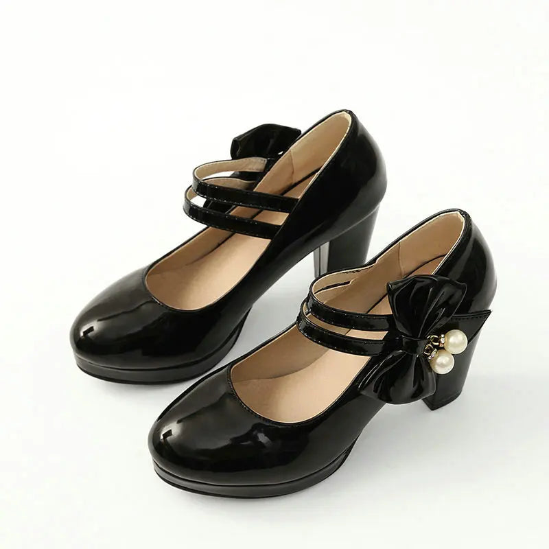 Children Girls High heel Shoes For Kids Princess Sandals Woman Pumps Fashion Butterfly knot Female High heels For Party Wedding