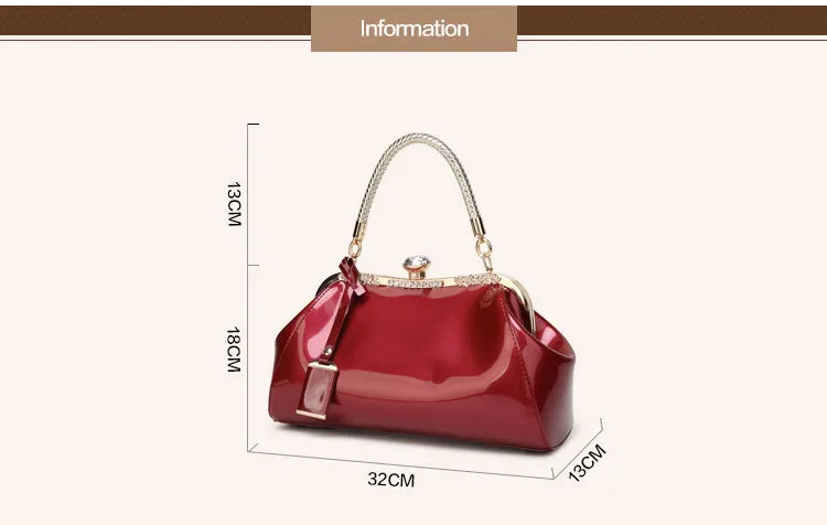 Evening Bags Patent Leather Women Handbags Fashion Women'S Shoulder Bags Ladies Clutchs Wedding Party Bags bolsa feminina