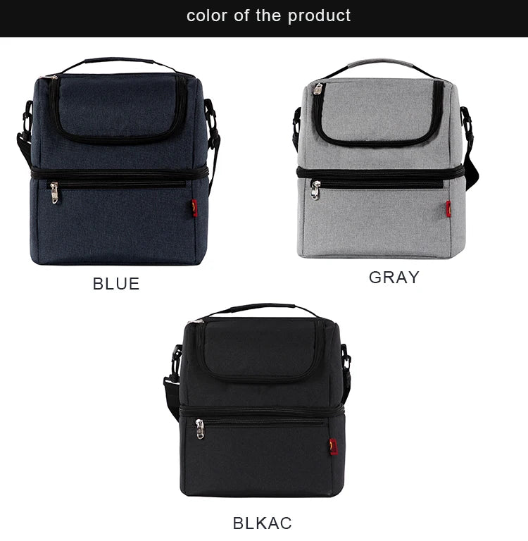 DENUONISS Thermo Lunch Bags Thermal Lunch Box For Kids Food Bag Picnic Bag Handbag Cooler Insulated Cooler Bag