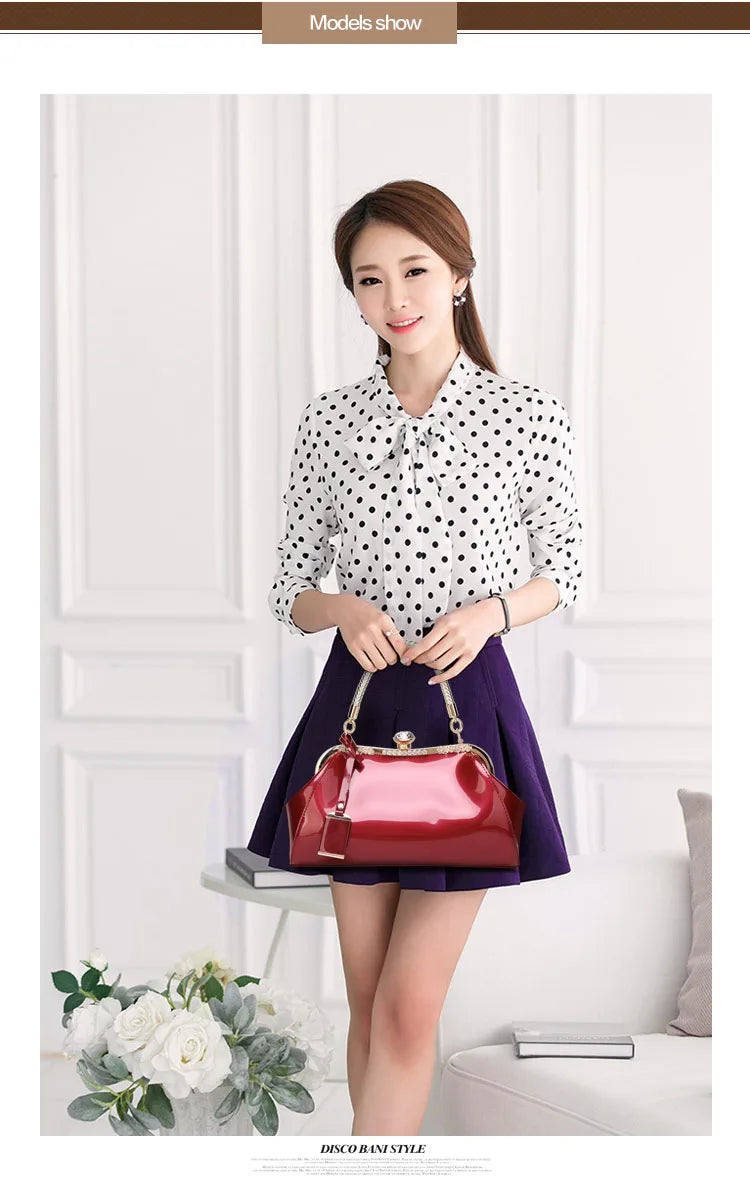 Evening Bags Patent Leather Women Handbags Fashion Women'S Shoulder Bags Ladies Clutchs Wedding Party Bags bolsa feminina
