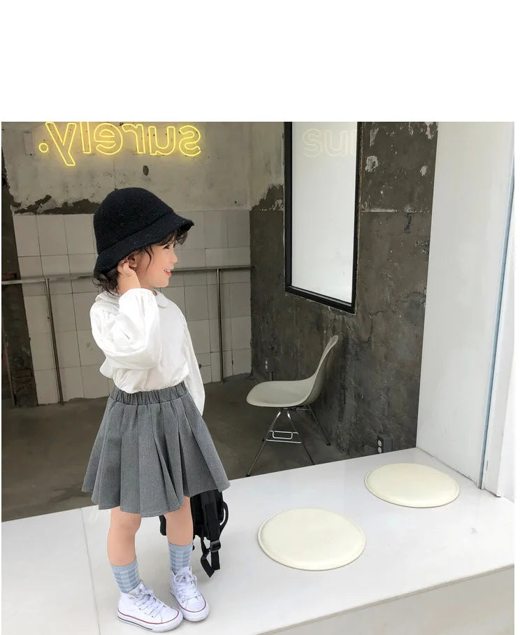 Girls' Suit British Style Noble Long Girls' Suit Plus Skirt 2024 Spring Clothes New Children's Clothing Fashion Casual