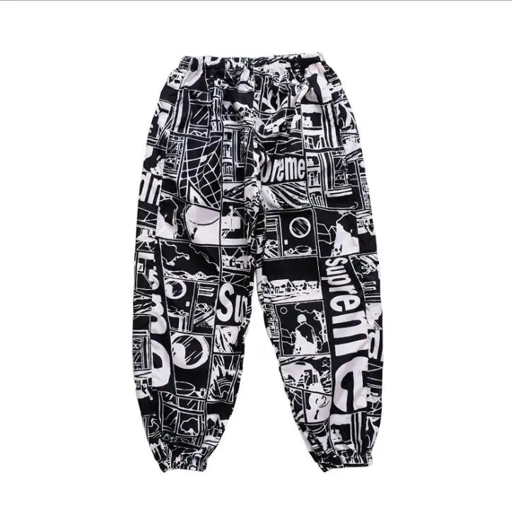 Kid Casual T Shirt Top Sport Jogger Pants Hip Hop Clothing Clothes for Girls Boys Dance Costume Ballroom Dancing Streetwear