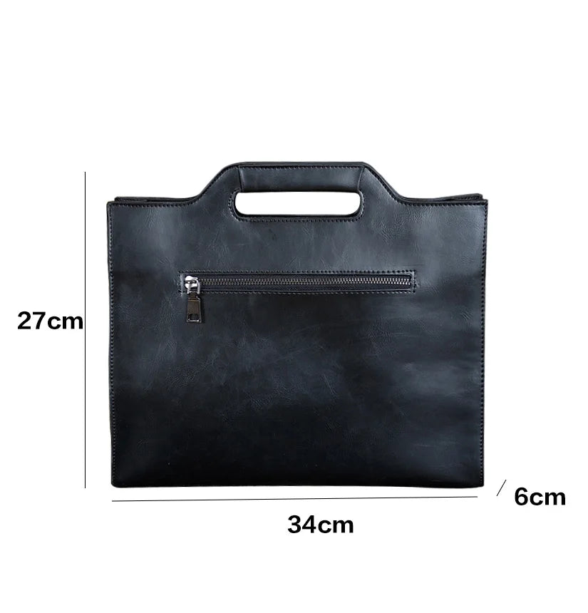 Business Briefcase Men Travel Portable Handbag Solid Casual Leather Messenger Crossbody Bag Male Big Office Laptop Bag XA219C